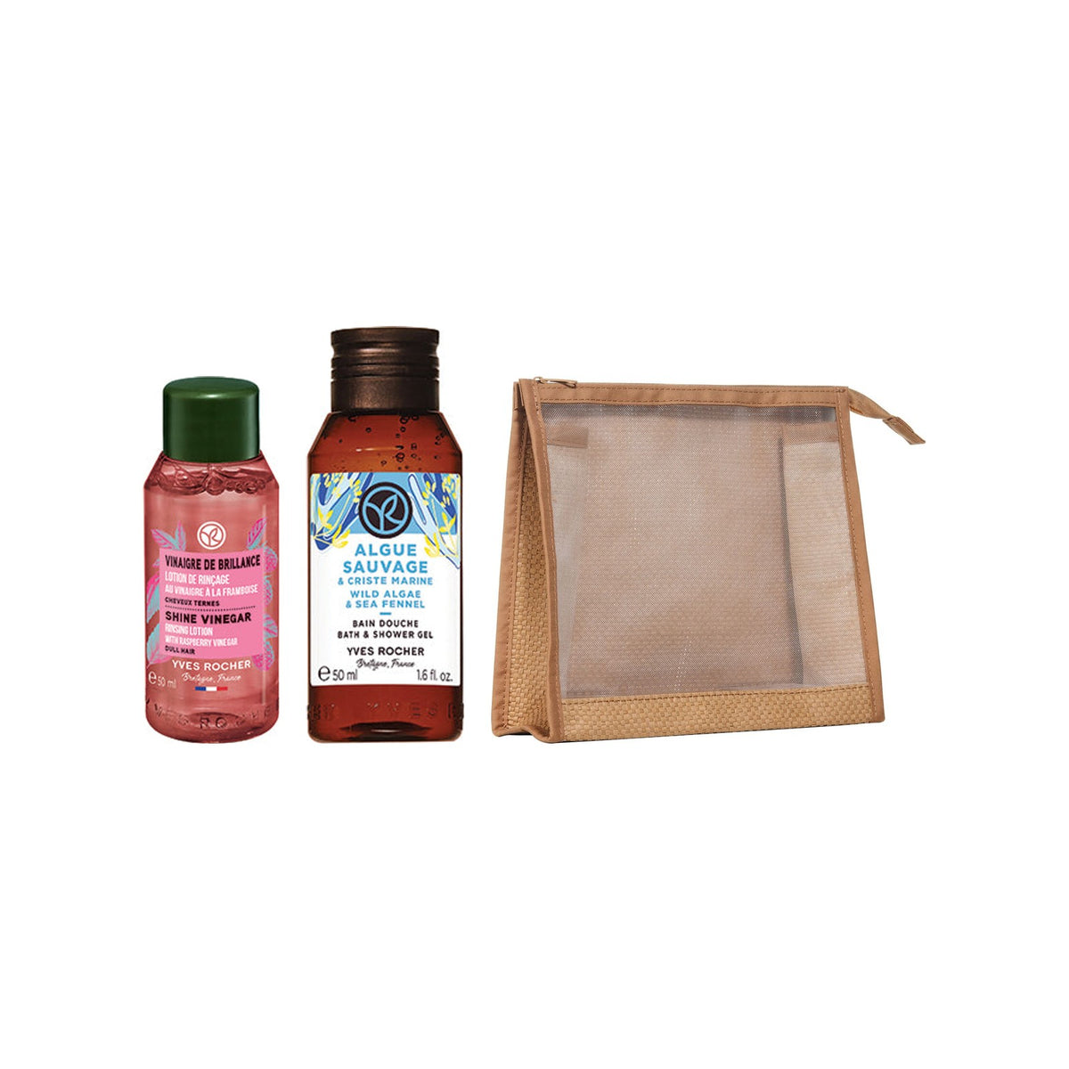 Kit mini vinagre + gel de ducha y estuche